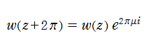 一般的なMathieu関数の擬周期性