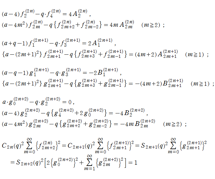 第2種Mathieu関数のFourier係数の漸化式