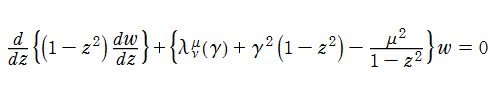 回転楕円体微分方程式