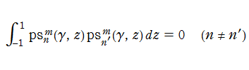 第1種回転楕円体波動関数(角度関数)の直交性