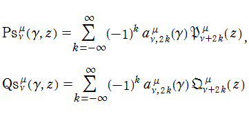 回転楕円体波動関数（動径関数）の他の定義