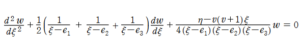 代数的なLaméの微分方程式