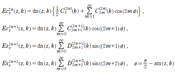 第1種Lamé関数のFourier級数（代替公式）