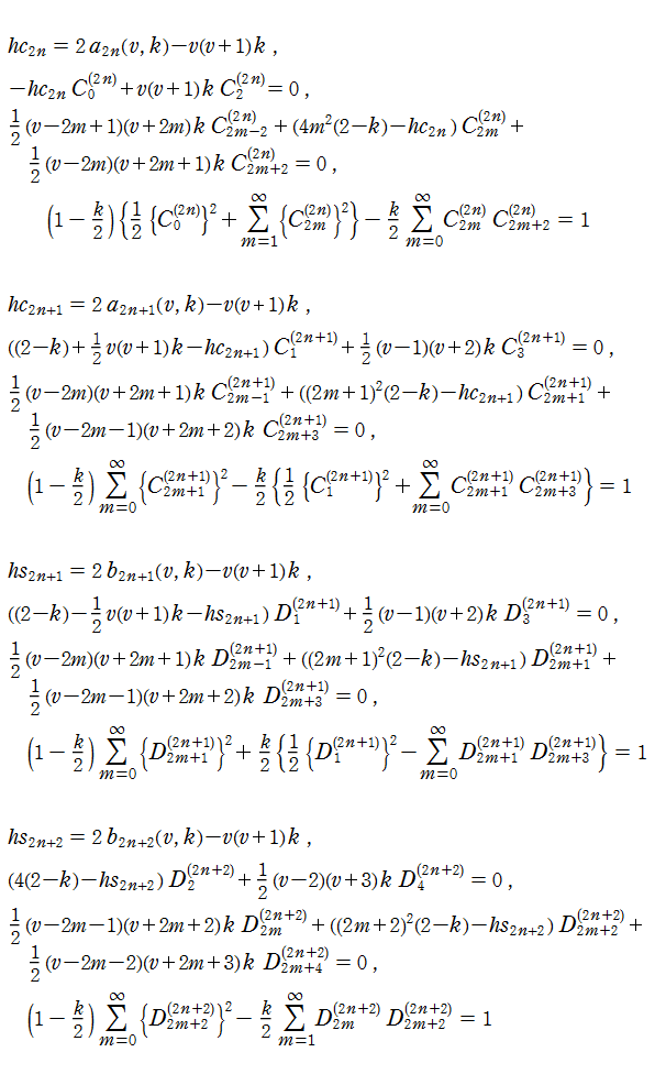 Fourier級数（代替公式）の漸化式と規格化