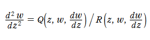2階の代数的な非線形常微分方程式