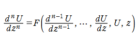 一般的なn階の非線形常微分方程式