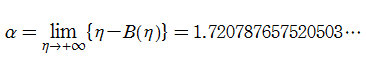 α=1.720787657520503...