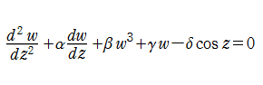 Duffingの微分方程式