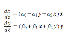 Lotka-Volterraの微分方程式