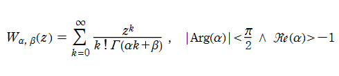 Wright関数の定義