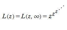 L(z)=z^z^…