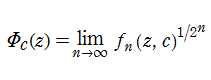 Julia集合のBöttcher関数（極限表示式）
