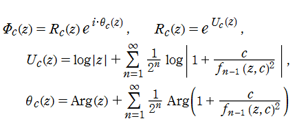 Julia集合のBöttcher関数(級数展開式)