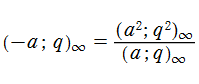 aが負数の場合のq-シフト因子