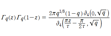 q-ガンマ関数の相補公式