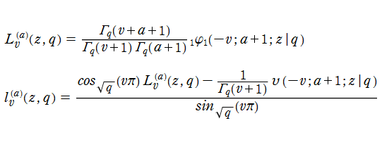 q-Laguerre陪関数の定義
