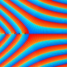 第2種合流型超幾何関数のグラフ(複素変数α)