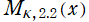 M[κ, 2.2](x)