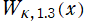 W[κ, 1.3](x)