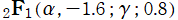 2FB1(α, －1.6; γ; 0.8)