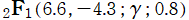2FB1(6.6, －4.3; γ; 0.8)