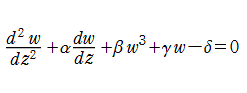 非強制振動型Duffingの微分方程式